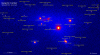 Фрагмент обзора центральной области Галактики (т.н. «балджа») телескопом СРГ/ART-XC в жестком диапазоне энергий. Изображение: СРГ/ART-XC/ИКИ