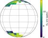 Цветом обозначено среднее содержание озона в год на дневной стороне Венеры по данным КА «Венера-Экспресс» (2006–2014 гг.) (с) LATMOS