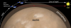 Рис. 1. Зондирование атмосферы Марса методом солнечного просвечивания (с) ESA