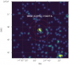 Рентгеновское изображение квазара CFHQS J1429+5447 на z=6,2 по данным телескопа СРГ/еРОЗИТА (квазар в центре изображения) 